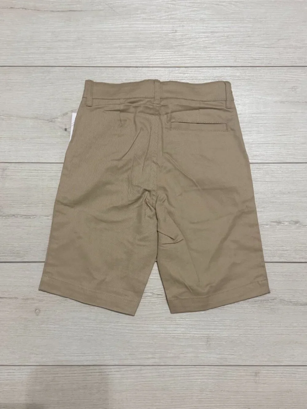 Old Navy Boys Khaki Shorts Adjustable Waist Tan School Uniform 7 Slim NWT